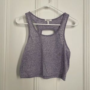 Purple Crop Top with back cut out, sexy, summer, party, soft, cute